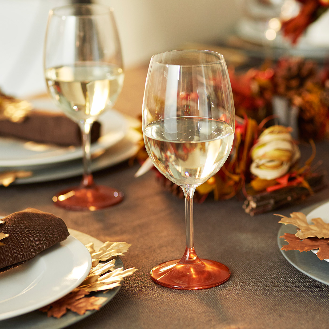 Copper Base Wine Gles
